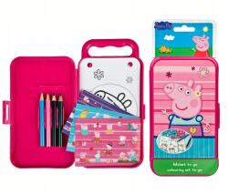 Undercover Peppa Malac Mini Kifestő Szett, 20 kép, 4 ceruza, utazó tok (PIGP0401)