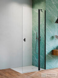 Radaway Nes 8 Black Walk-in KDD-II 100 zuhanyfal, matt fekete profil, jobbos 10085100-54-01R (10085100-54-01R)
