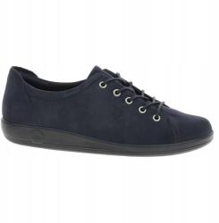 ECCO Soft 2.0 női csizma, Size 37, kék, bőr felsőrész, textil bélés (20650312303)
