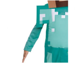 GoDan Costum carnaval pentru copii Steve Diamond - Minecraft Marime M ( 7-8 ani) GD1220 Costume bal mascat copii (GD1220) Costum bal mascat copii