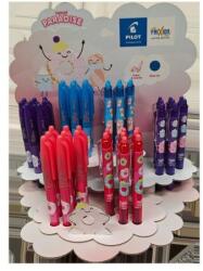 Pilot Roller, display, 0, 35 mm, kivehető betűtípus, PILOT "Frixion Ball Fancy", "Frixion Clicker Fancy", mix, 48 db