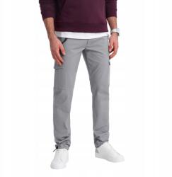 Ombre Férfi cargo nadrág, Size XXL, szürke, 98% pamut, 2% elasztán