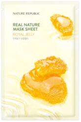 Nature Republic Real Nature Royal Jelly Sheet Mask - Mască Hrănitoare pentru Față 1buc/23ml Masca de fata