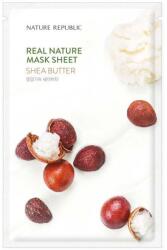Nature Republic Real Nature Shea Butter Sheet Mask - Mască Anti-Aging pentru Față 1buc/23ml Masca de fata