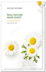 Nature Republic Real Nature Chamomile Sheet Mask - Mască Calmanta pentru Față 1buc/23ml Masca de fata