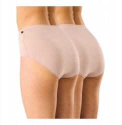 Key Bambusz bugyi, női, magas derekú Maxi, 2-csomag, bézs, 95% bambusz (zestaw 2 par fig damskich maxi Key)