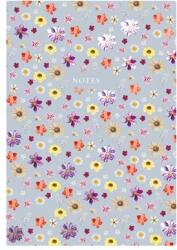 TopTimer Jegyzetfüzet, A5, vonalas, 96 lap, TOPTIMER "Notes", kék virágos (NKN16705) - irodasziget