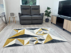 Budapest Carpet Louise 2396 Yellow Grey (Sárga-Szürke) 160x230cm