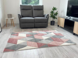 Budapest Carpet Louise Szőnyeg 8797 Pink Grey (Rózsaszín-Szürke) 160x230cm