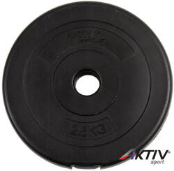 AktivSport Cementes súlyzótárcsa 2, 5 kg 31 mm Súlytárcsa