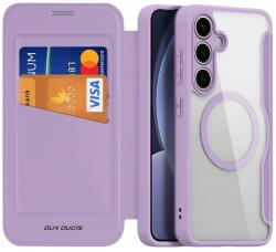 Dux Ducis X PRO Husă rabatabilă cu MagSafe pentru Samsung Galaxy S25 5G violet