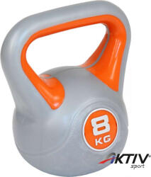 AktivSport kettlebell 8 kg műanyag bevonattal