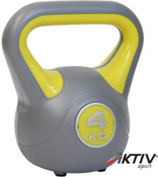 AktivSport kettlebell 4 kg műanyag bevonattal