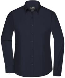 James & Nicholson (Daiber) Női hosszú ujjú ing JN677 - Sötétkék | S (1-JN677-1759924)