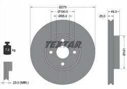 Textar Féktárcsa Textar 92180303