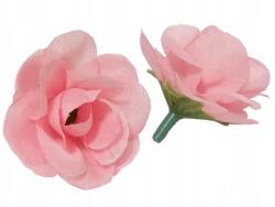  Műrózsa, Size 4cm, 10db, rózsaszín (Róża mini główka 24 sztuki Niebieska)