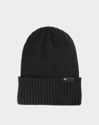 4F téli sapka, fekete, beanie, M méret, Thinsulate bélés (4FWAW24ACAPM470-20S-M)