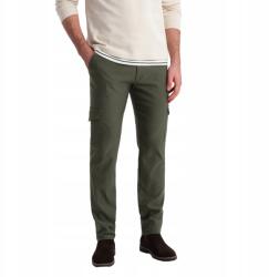 Ombre Férfi szövet nadrág, cargo zsebekkel, Size XXL, olívazöld