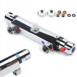 Inea Zuhany csaptelep, termosztatikus, falra szerelhető, króm, kétkaros (TEPE)