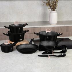 Berlinger Haus 15 db-os edénykészlet, serpenyők, kiegészítők BerlingerHaus Black Rose Collecti (BH-8234)