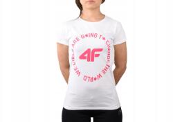 4F Gyerek póló, fehér, pamut, Size 158 (JTSD013A)