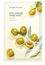 Nature Republic Real Nature Olive Sheet Mask - Hidratáló Arcmaszk 1db/23ml