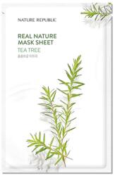Nature Republic Real Nature Tea Tree Sheet Mask - Nyugtató Arcmaszk 1db/23ml