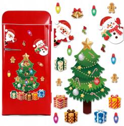  Karácsonyi mágnesek, hűtőszekrény dekoráció, mágneses, karácsonyfa matricák (6977652567943)