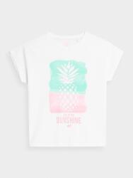 4F Gyerek póló, fehér, pamut, Size 146 (4FJSS23TTSHF396)