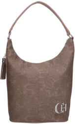 CHIARA rostbőr táska L 354 drapp virág