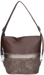 Karen 2452 barna virágos rostbőr női táska