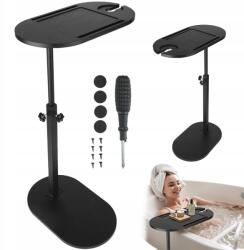 Bedee Állvány Kád Bambusz Fürdőszoba Asztal, állítható magasság 43-78cm, tároló (Stojak do przechowywania)