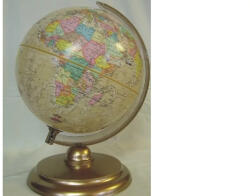 Belma Földgömb, 25 cm, antik - politikai (SS_300041)