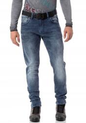 Cipo Baxx Férfi farmer, straight fit, divatos, 32/34-es (cd811)