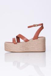 Tommy Hilfiger Barna bőr szandál, Size 40, 7.5cm sarok, női (FW0FW08497 GPA)