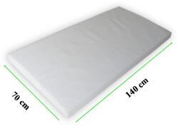  Habszivacs matrac 140 x 70 cm, 6 cm vastag - Fehér levehető, mosható huzattal