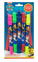 Undercover 2 az 1-ben bélyegzőkészlet Mancs Őrjárat Filctollak 5db (PPDT0744)