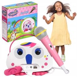 Karaoke szett, vezeték nélküli mikrofon, Bluetooth hangszóró, USB, Micro SD (Zestaw karaoke dla dzieci głośnik mikrofon)