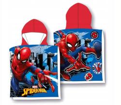  Spiderman Poncsó Törölköző Gyerekeknek 50x100 Kapucnis (SPI24-3617)