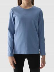 4F Longsleeve, lány, kék, Size 128, regular szabás, 100% pamut (4FJWSS24TLONF212-32S-164)