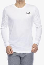 Under Armour Sportstyle Left Chest LS Hosszú ujjú póló - white/black - L