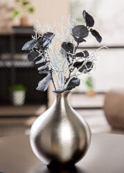  Elegáns matt ezüst dekor váza „Argenterie (15, 5 x 12, 5 cm)