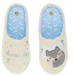  FIXY papucs, Size 40/41, ekrü, csúszásmentes talp, 100% poliészter (8053193112823)