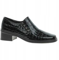 Gabor Női mokaszin, fekete, Size 40, bőr felsőrész, 4cm sarok (04.443.97)
