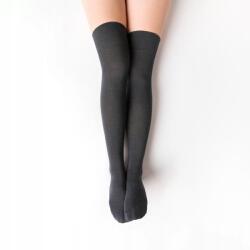 Steven Női pamut térdzokni, 076-os modell, Size 35-37, grafit melange (S7769zb)