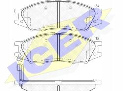 Icer 181635 Fékbetét készlet, tárcsafékek, 16, 1mm vastag