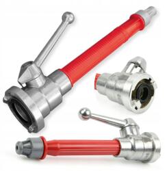 SilverTools Tűzoltó tömlő vég, 2", szeleppel, állítható vízsugár (S11249)