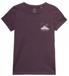4F Gyerek Póló, lila, pamut, 146-os méret, nyomott mintás (4FJSS23TTSHF390 50S)