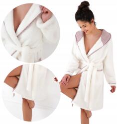 Sensis Aranyos meleg női fürdőköpeny, Size L/XL, ecru, poliészter