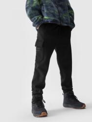 4F Fiú Jogger Melegítőnadrág, fekete, Size 140, 80% pamut, 20% poliészter (4FJWAW24TTROM760-20S-140)